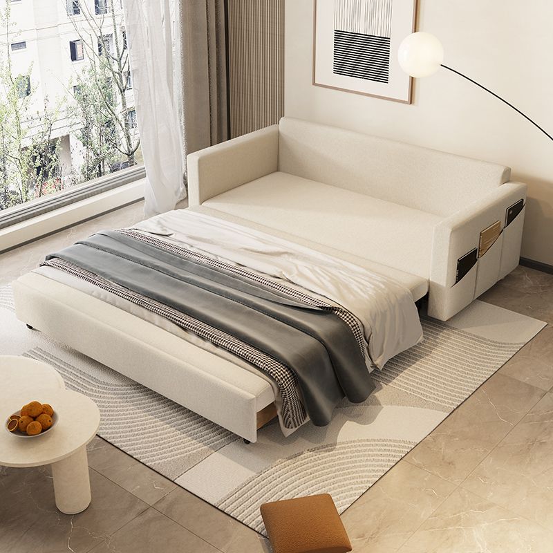 31" Wide Scandinavian Sleeper Sofa Futon Beige Foldable Sleeper Sofa Clearhalo 'furn' 'furn_futons' 'Furniture' 'Futons & Daybeds' 'Futons' 'Living Room Furniture' 1200x1200_82f50c8b-6d7e-4cd9-81cc-4478118d6af0