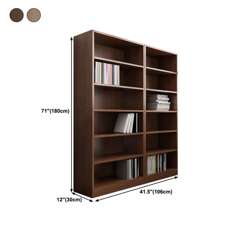 Closed Back Modern Style Bookshelf Wood Bookcase for Office Use Clearhalo 'Bookcases' 'furn' 'furn_bookcases' 'Furniture' 'Office Furniture' 1200x1200_82f5d511-ad19-4681-8e7c-605b12b9aae9