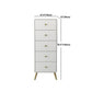 Contemporary Wooden Chest in White, Rectangle Accent Chest with Drawers