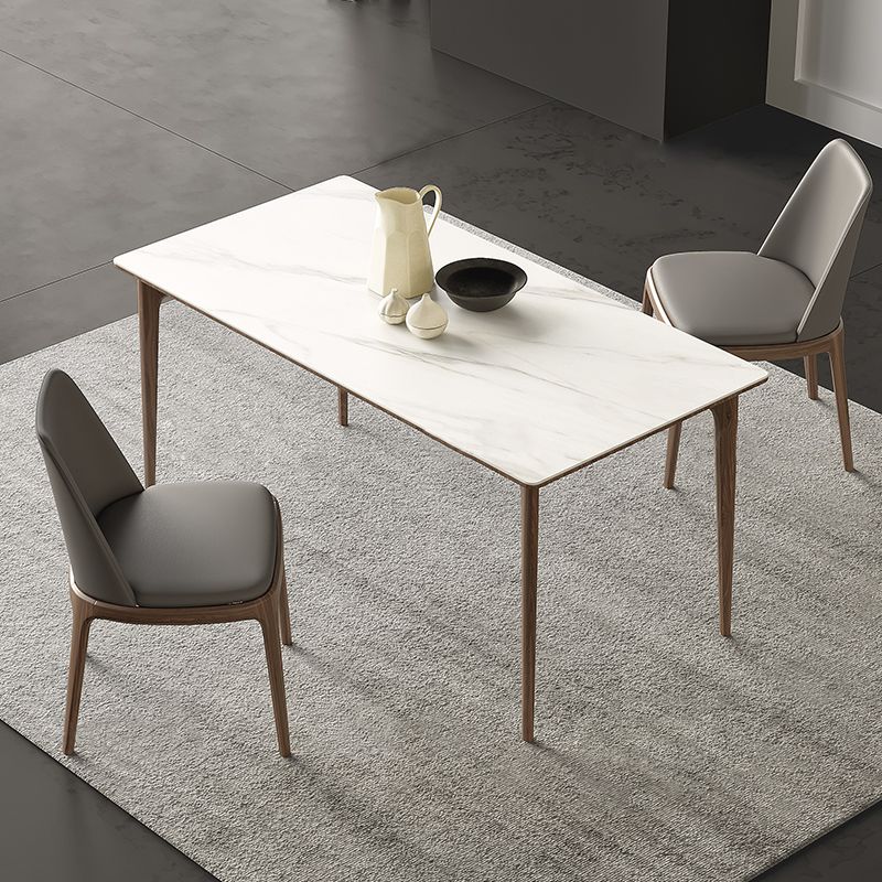 Medieval Modern Sintered Stone Table Rectangle Table with 4 Wooden Legs Clearhalo ' dining_table' 'Dining Tables & Seating' 'Dining Tables' 'furn' 'furn_dining_table' 'Furniture' 'furniture_dining_table' 'Kitchen & Dining Furniture' 'kitchen&dining_furn' 'kitchen' 'kitchen_dining_table' 1200x1200_82f9c872-f859-4a24-a7e1-28a26e8b1ec8