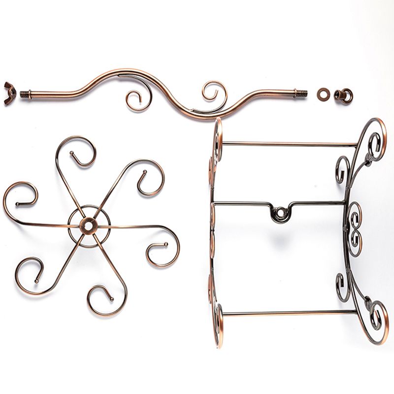 Kit de rejilla de vino de metal para soportes de vinos de encimera con almacenamiento de vino