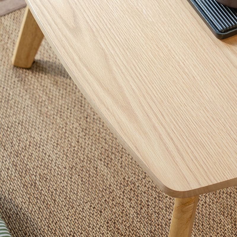 Solid Wood 4 Legs Coffee Table Modern 11.8" H Cocktail Table Clearhalo 'Coffee & Accent Tables' 'Coffee Tables' 'coffee_tables' 'furn' 'furn_coffee_tables' 'Furniture' 'Living Room Furniture' 1200x1200_82fbdae3-aa4b-45e2-b3e3-a2a4cd20d953