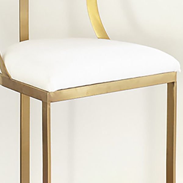 White Upholstered Bar Stools Backrest Counter Stool with Metal Base Clearhalo 'Bar Furniture' 'Bar Stools' 'bar_stools' 'furn' 'furn_bar_stools' 'Furniture' 'Kitchen & Dining Furniture' 1200x1200_82fd168d-da47-4d72-8c8a-60d13c007328