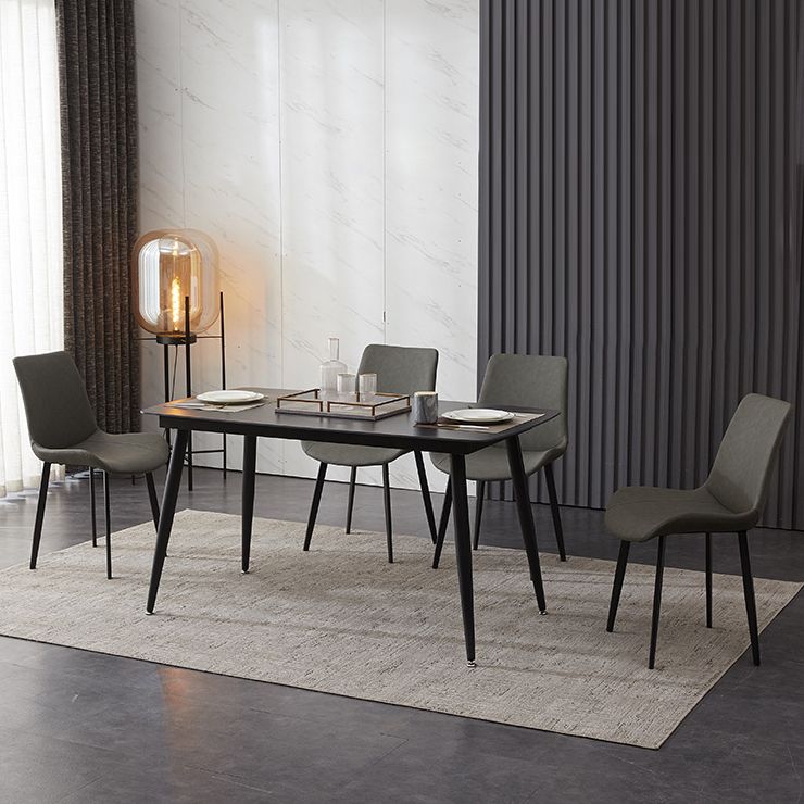 Modern Kitchen Black Sintered Stone Furniture of Standard Height Formal Dining¬†Room¬†Table¬†Set Clearhalo 'Dining Room Sets' 'Dining Tables & Seating' 'dining_room_set' 'furn' 'furn_dining_room_set' 'Furniture' 'furniture_dining_room_set' 'Kitchen & Dining Furniture' 'kitchen&dining_furn' 'kitchen' 1200x1200_82fdd728-a111-47b2-a23c-19f89ebe5c41