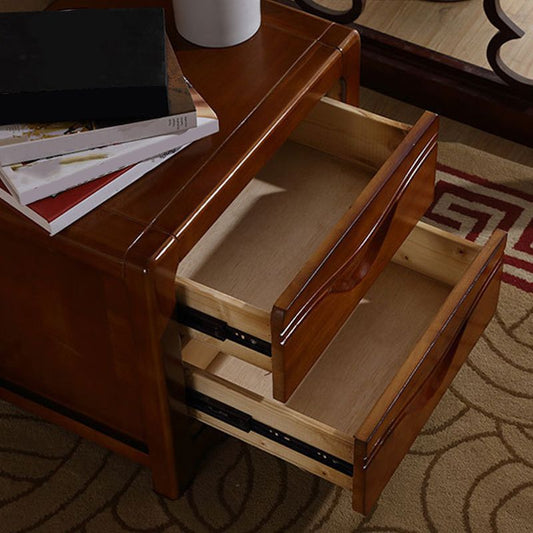 2 cajones Acento de mesa Noche 19.68 "Alta cama de noche contemporánea