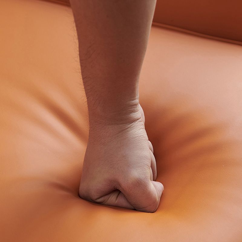 Fixed Back Lounge Chair Leather Side Chair with Black Metal Legs Clearhalo 'Accent Chairs' 'accent_chairs' 'Chairs & Seating' 'furn' 'furn_accent_chairs' 'Furniture' 'Living Room Furniture' 1200x1200_82ff4783-ae58-41c4-aee5-b35e8250eedb