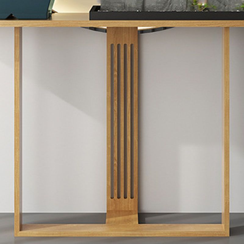 31.5-inch Tall Console Table Solid Wood 1-shelf Accent Table for Hall