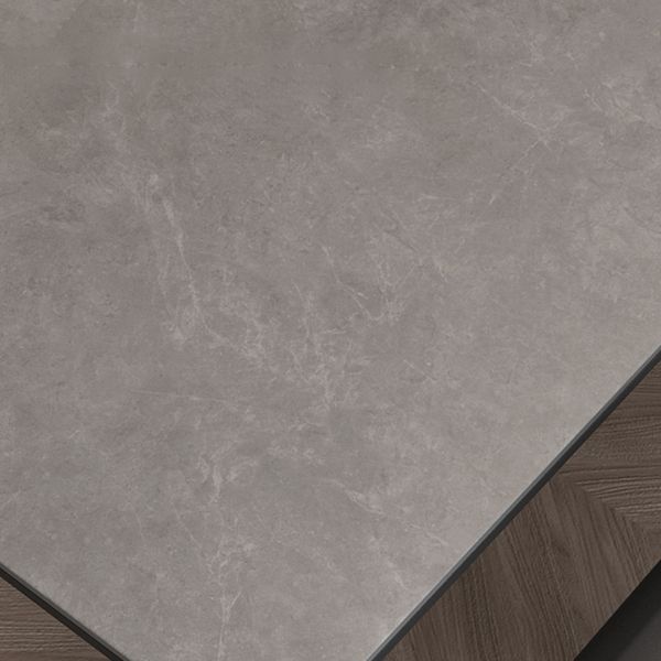 Mesa de comedor de estilo moderno Mesa rectangular de piedra sinterizada para el hogar