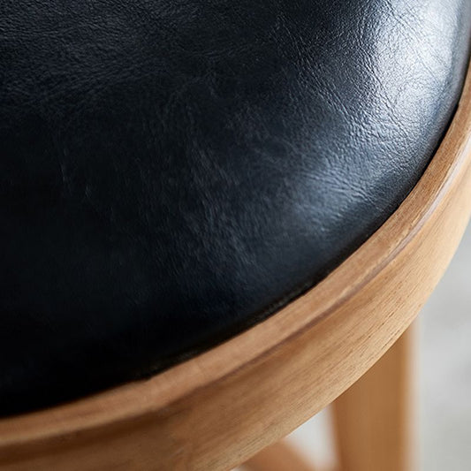 Tabouret de comptoir de siège rond industriel avec des jambes en bois pour la maison