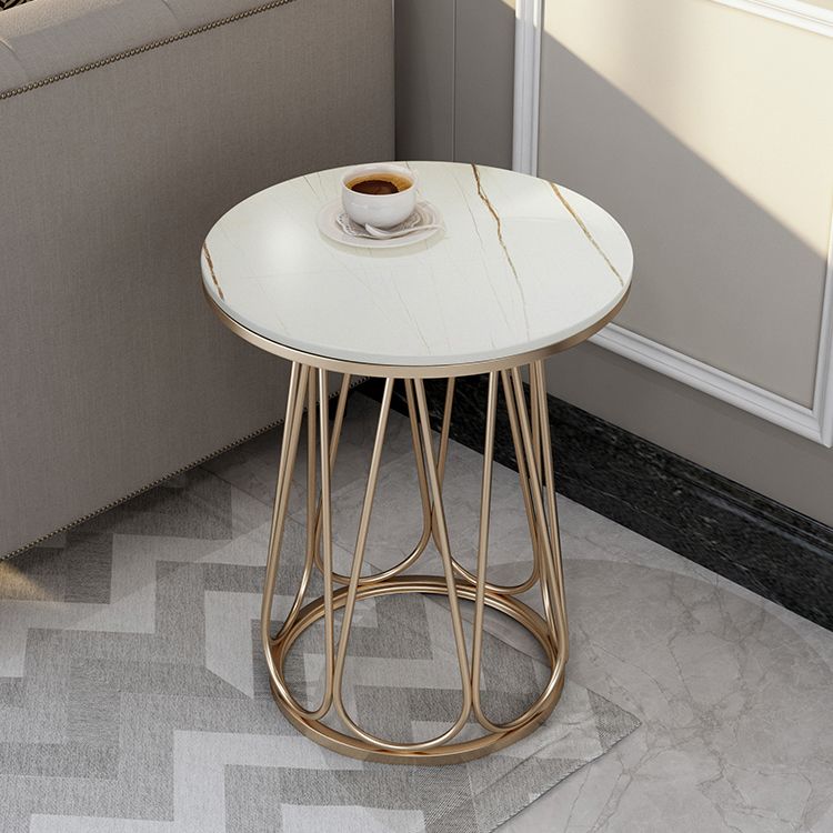 Estante inferior del gabinete del gabinete de metal de la mesa de acento de metal para el dormitorio