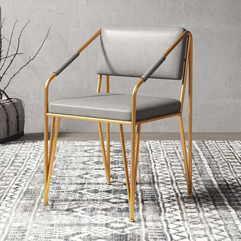 Scandinavian Style Metal Chairs Kitchen Open Back Side Chair (Set of 2) Clearhalo ' kitchen&dining_furn' 'Dining Chairs' 'Dining Tables & Seating' 'dining_chair' 'furn' 'furn_dining_chair' 'Furniture' 'furniture_dining_chair' 'Kitchen & Dining Furniture' 'kitchen' 1200x1200_8304555c-337f-44fb-8e67-0cac33050a63