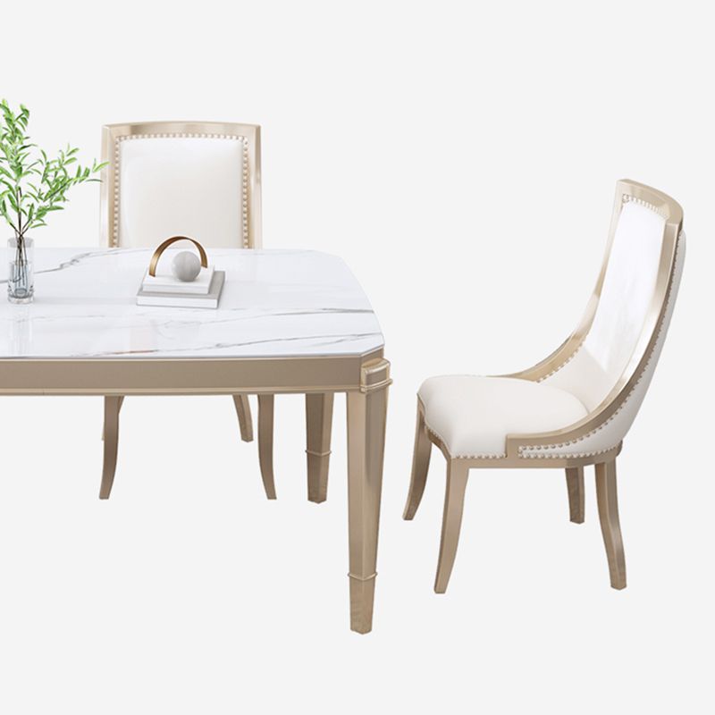 Moderno 1/2/5/7 Piezas Mesa de piedra de mesa Muebles de piedra en blanco