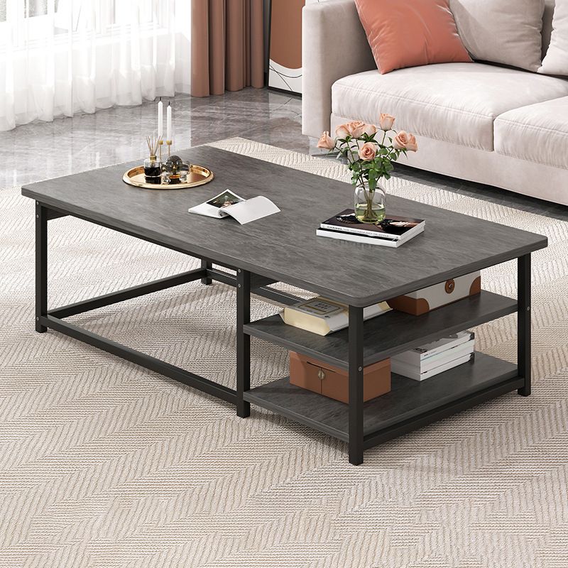 Rectangular Frame Base Wooden Table Modern Style Coffee Table Clearhalo 'Coffee & Accent Tables' 'Coffee Tables' 'coffee_tables' 'furn' 'furn_coffee_tables' 'Furniture' 'Living Room Furniture' 1200x1200_83087f78-9708-418e-aab9-9068ade4f5d2