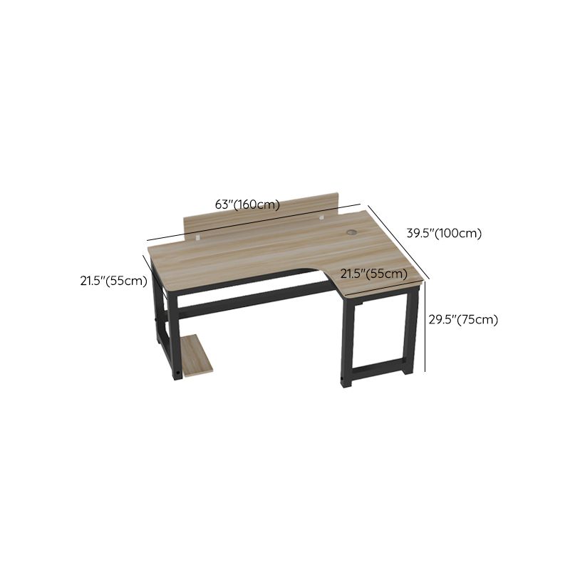 Bureau de bureau industriel Fabriqué en bois en L 29,25 pouces H bureau d'écriture