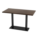 Industrial Dining Table Solid Wood Table with Black Base for Home Kitchen Dinner Clearhalo ' dining_table' 'Dining Tables & Seating' 'Dining Tables' 'furn' 'furn_dining_table' 'Furniture' 'furniture_dining_table' 'Kitchen & Dining Furniture' 'kitchen&dining_furn' 'kitchen' 'kitchen_dining_table' 1200x1200_830aae8b-cfe6-4607-a96f-160c460c529c