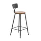 Tabouret de comptoir de style contemporain, tabouret de bar sans accoudoirs à dossier bas pour l'intérieur