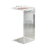 Modern Style Black/tan/transparent Acrylic Rectangular Material Side Table