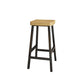 Backless Solid Wood Bar Stool Contemporary Natural Stool with Metal Legs Clearhalo 'Bar Furniture' 'Bar Stools' 'bar_stools' 'furn' 'furn_bar_stools' 'Furniture' 'Kitchen & Dining Furniture' 1200x1200_8315d755-6a1e-4e88-ab90-d1e9bdfc4a60