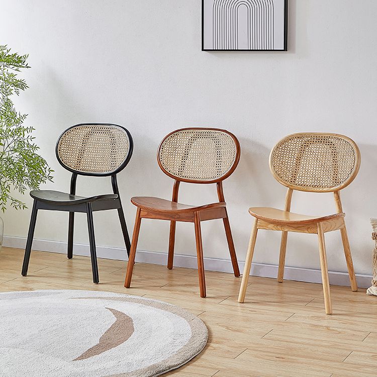 Contemporary Wood Dining Armless Chair Open Back Dining Side Chair for Home Use Clearhalo 'Dining Chairs' 'Dining Tables & Seating' 'dining_chair' 'furn' 'furn_dining_chair' 'Furniture' 'furniture_dining_chair' 'Kitchen & Dining Furniture' 1200x1200_8315f74c-28b4-43e1-88ef-bec7760dea38