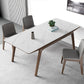 Table à manger en pierre moderne médiévale Table rectangulaire pour salle à manger