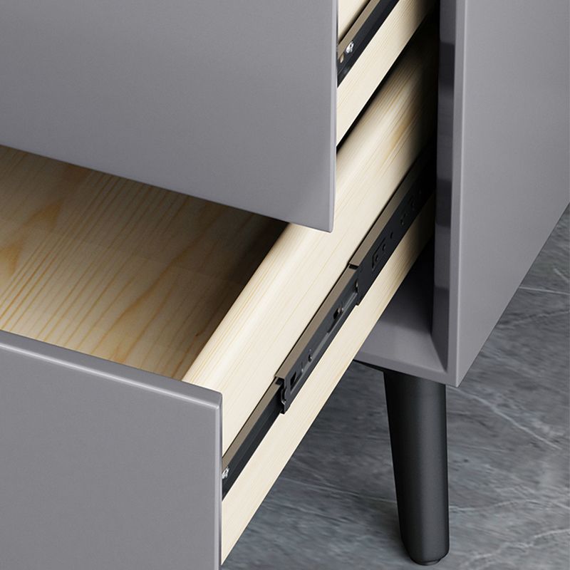 Wood Nightstand Or End Table 18.5" Tall Bed Nightstand with Drawers and Legs Clearhalo 'Bedroom Furniture' 'furn' 'furn_night_stand' 'Furniture' 'night_stand' 'Nightstands' 1200x1200_83172ea5-116a-4acb-b64b-c34241dc3d37