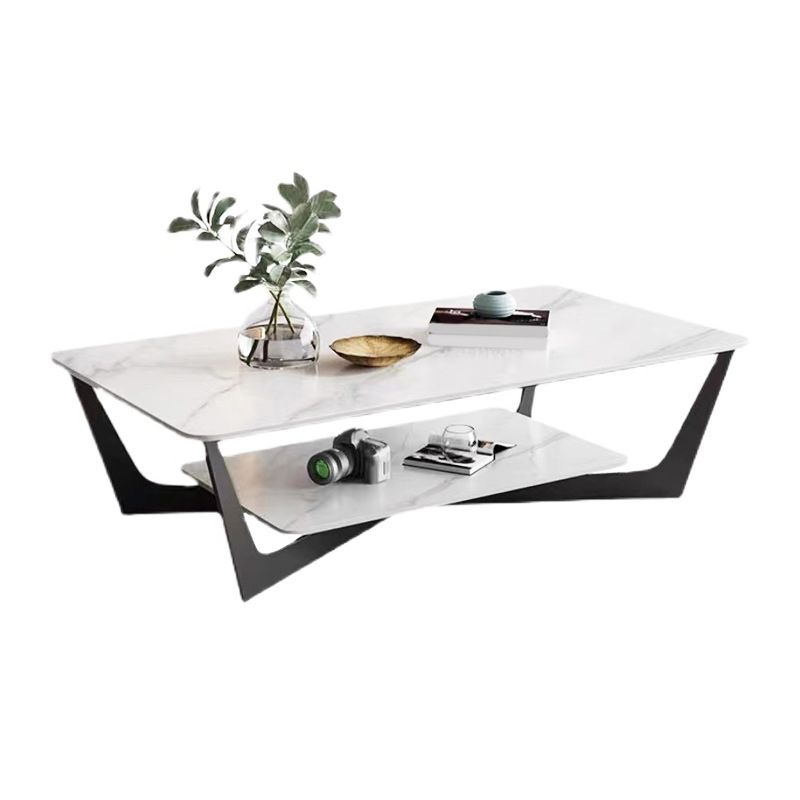 Slate Rectangular Coffee Table Minimalist Coffee Table for Living Room Clearhalo 'Coffee & Accent Tables' 'Coffee Tables' 'coffee_tables' 'furn' 'furn_coffee_tables' 'Furniture' 'Living Room Furniture' 1200x1200_83173707-aded-49df-b5f9-0473a8cd415f