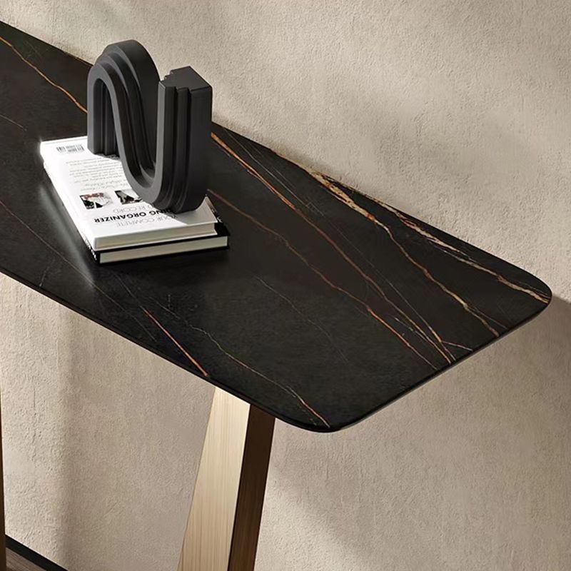 Console rettangolare in pietra Tabella 1-SHELF 31,5 "TABELLO DI ACCENTO ALTA