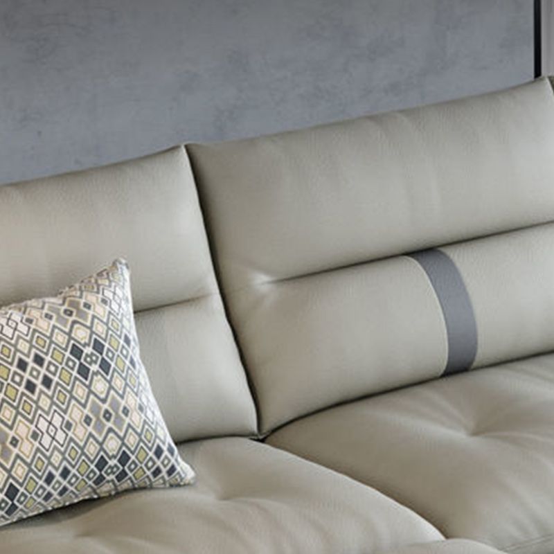 70" Wide Contemporary Sectional Sofa Leather Modular Sectional Clearhalo 'furn' 'furn_sectionals' 'Furniture' 'Living Room Furniture' 'Sectionals' 1200x1200_831aedc3-b49f-4f70-a996-5ed74c37159e