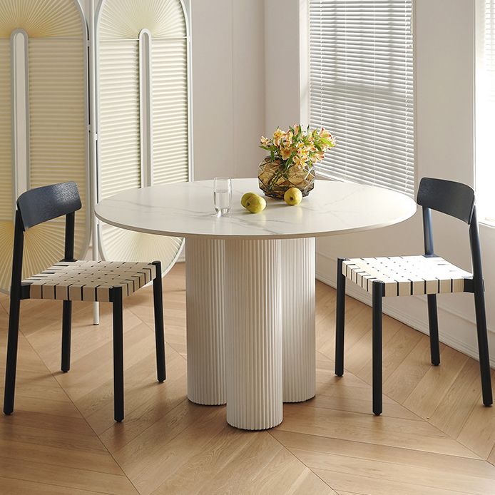 Round Dining Dinette Table Simplicity Style Tripod Base Home Furniture Clearhalo ' dining_table' 'Dining Tables & Seating' 'Dining Tables' 'furn' 'furn_dining_table' 'Furniture' 'furniture_dining_table' 'Kitchen & Dining Furniture' 'kitchen&dining_furn' 'kitchen' 'kitchen_dining_table' 1200x1200_831b7a07-47fa-477c-8d79-28739477480b