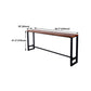 Natural Wood Top Bar Table Rectangle Industrial Footrest Indoor Bar Dining Table Clearhalo 'Bar Furniture' 'Bar Tables' 'bar_tables' 'furn' 'furn_bar_tables' 'Furniture' 'furniture_bar_tables' 'Kitchen & Dining Furniture' 1200x1200_831c23eb-10a8-4827-b411-437ea31a1e42