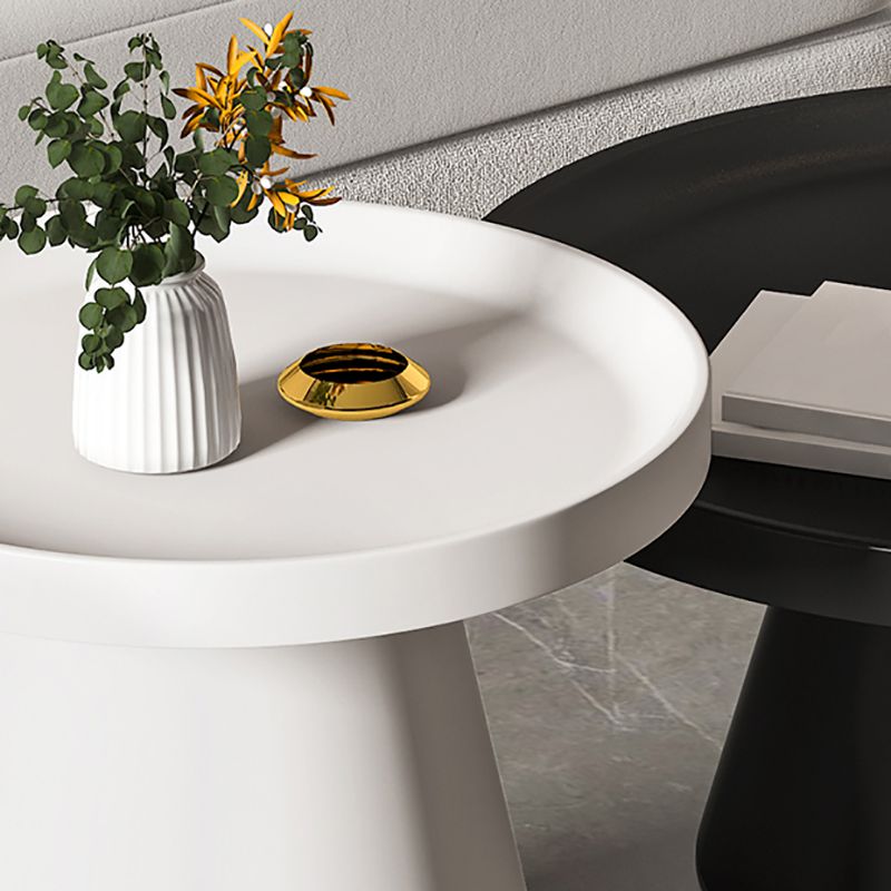 Metal Pedestal Coffee Table Round Modern Minimalist Coffee Table