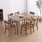 Mid-Century Modern Dining Table Brown Rectangle Solid Wood Dining Table Clearhalo ' dining_table' 'Dining Tables & Seating' 'Dining Tables' 'furn' 'furn_dining_table' 'Furniture' 'furniture_dining_table' 'Kitchen & Dining Furniture' 'kitchen&dining_furn' 'kitchen' 'kitchen_dining_table' 1200x1200_831f6c93-0b09-40a5-868b-9dae78e46ba3