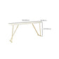 Mesa Glam con altura de barra y base dorada Mesa de bar con tablero de 41,3 pulgadas de altura
