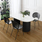 Metal Contemporary Oval Dining Table Sintered Stone Top Table with Double Pedestal Base Clearhalo ' dining_table' 'Dining Tables & Seating' 'Dining Tables' 'furn' 'furn_dining_table' 'Furniture' 'furniture_dining_table' 'Kitchen & Dining Furniture' 'kitchen&dining_furn' 'kitchen' 'kitchen_dining_table' 1200x1200_831f7f04-7dce-431a-bceb-c69c6069b74b