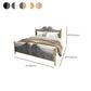 Glam Simple Metallic Bed Frame Upholstered Headboard Iron Panel Bed Clearhalo 'Bedroom Furniture' 'Beds' 'furn' 'furn_beds' 'Furniture' 1200x1200_831fe913-0532-452a-b0af-ee76eb60b3cf