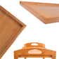 Home Dining Prep Table Natuurlijke open planken Prep Table met casters