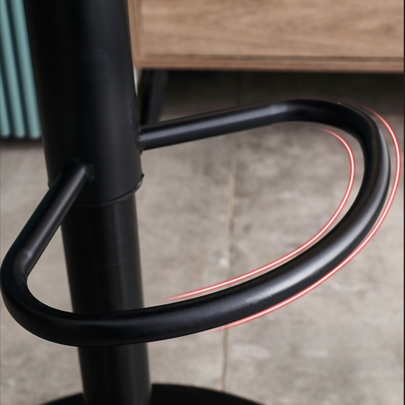 Adjustable Swivel Modern Bar Stool PU Upholstery Footrest Backrest Indoor Stool Clearhalo 'Bar Furniture' 'Bar Stools' 'bar_stools' 'furn' 'furn_bar_stools' 'furniture_bar_stools' 'Kitchen & Dining Furniture' 'kitchen&dining_furn' 'kitchen' 'kitchen_furn' Furniture' 1200x1200_83209f65-c850-4e9a-9cb9-9120409deaf5