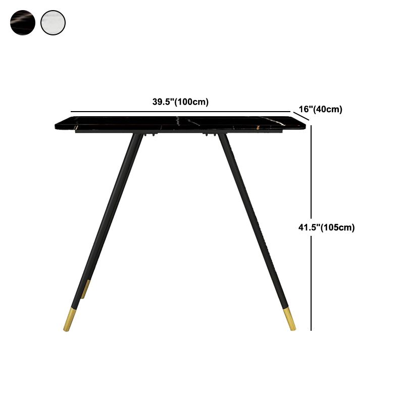 1/2 Pieces Bar Table and Stool Modern Sintered Stone Table and Armless Bar Chair Clearhalo 'Bar Furniture' 'furn' 'furn_home_bar_bar_sets' 'Furniture' 'Home Bars & Bar Sets' 'home_bar_bar_sets' 'Kitchen & Dining Furniture' 1200x1200_8320c21d-69e9-4a0c-9e23-5678c6258ab2