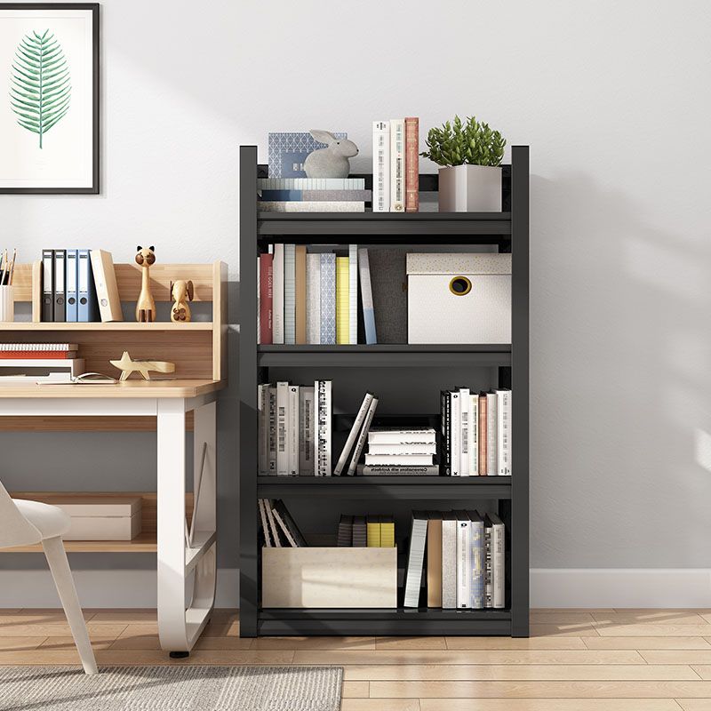 Modern Style Open Back Standard Bookshelf Metal Bookcase for Study Room Clearhalo 'Bookcases' 'furn' 'furn_bookcases' 'Furniture' 'Office Furniture' 1200x1200_8320cf87-4e39-4ef9-9a24-d0eac7176250