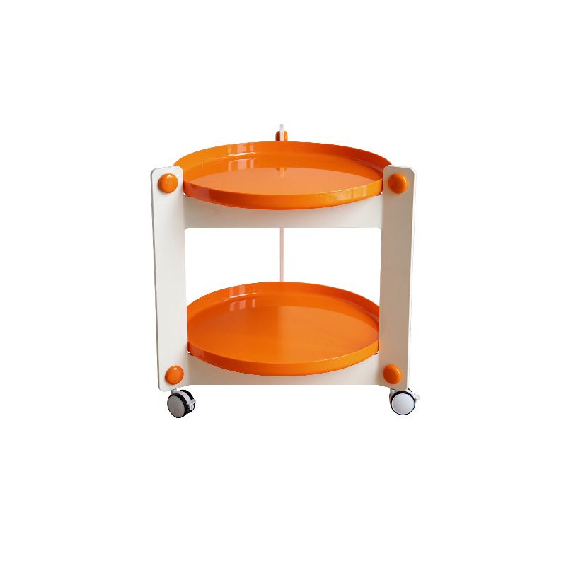 25.19" Tall 3 Legs End Table Tray Top Accent Side Table for Living Room