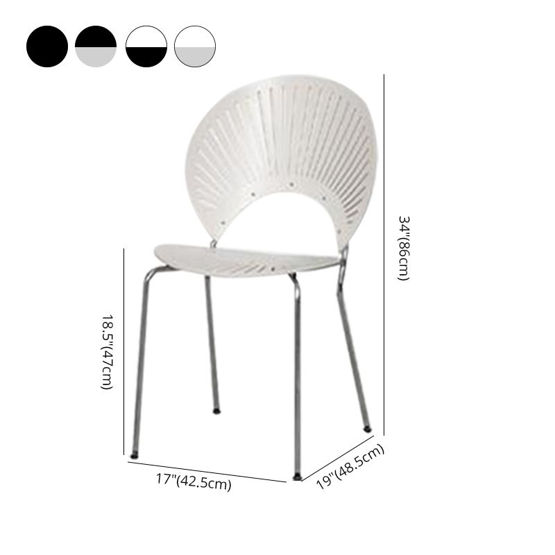 Contemporary Style Dining Chair Armless Kitchen Chairs with Metal Legs Clearhalo ' kitchen&dining_furn' 'Dining Chairs' 'Dining Tables & Seating' 'dining_chair' 'furn' 'furn_dining_chair' 'Furniture' 'furniture_dining_chair' 'Kitchen & Dining Furniture' 'kitchen' 1200x1200_83227221-4165-48d7-aa10-e1b6d1b58f68