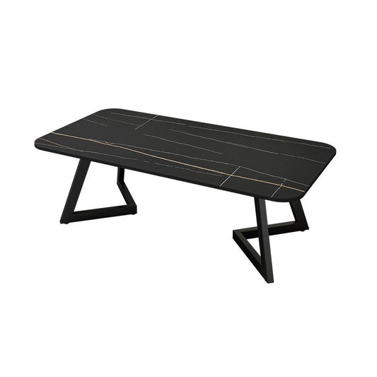 Mesa de café de pizarra Rectángulo de 17.7 "Mesa de cóctel de café de alto