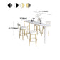 Nordic Style Stone Top Bar Table 42-inch Height Metal Pedestal Bistro Table Clearhalo 'Bar Furniture' 'Bar Tables' 'bar_tables' 'furn' 'furn_bar_tables' 'Furniture' 'Kitchen & Dining Furniture' 1200x1200_8323da4b-49c5-486f-abca-ee049591bb54