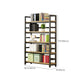 Modern Black Open Back Shelf Bookkast planken opgenomen voor thuiskantoor