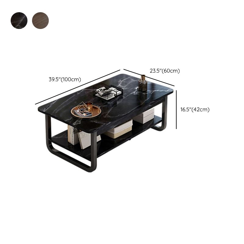 4 Legs Storage Coffee Table Set Modern Wood Rectangle Coffee Table Clearhalo 'Coffee & Accent Tables' 'Coffee Tables' 'coffee_tables' 'furn' 'furn_coffee_tables' 'Furniture' 'Living Room Furniture' 1200x1200_83265184-a506-49ee-8df1-a58939e2e047