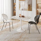 Round Tulip Base Modern Dining Table White Tone Fixed Table for Dining Room Clearhalo ' dining_table' 'Dining Tables & Seating' 'Dining Tables' 'furn' 'furn_dining_table' 'Furniture' 'furniture_dining_table' 'Kitchen & Dining Furniture' 'kitchen&dining_furn' 'kitchen' 'kitchen_dining_table' 1200x1200_832662c7-0dd7-4229-b2a4-5980afd34412