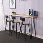 Wood Top Table Industrial Style Bistro Pub Table with 4 Legs Clearhalo 'Bar Furniture' 'Bar Tables' 'bar_tables' 'furn' 'furn_bar_tables' 'Furniture' 'Kitchen & Dining Furniture' 1200x1200_8326c070-6656-4118-9ca7-8dd2468db142