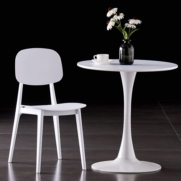 Plastic Scandinavian Armless Dining Chairs Open Back Side Chair (Set of 4) Clearhalo ' kitchen&dining_furn' 'Dining Chairs' 'Dining Tables & Seating' 'dining_chair' 'furn' 'furn_dining_chair' 'Furniture' 'furniture_dining_chair' 'Kitchen & Dining Furniture' 'kitchen' 1200x1200_8326d82d-f750-494b-98bf-720cc639fda1