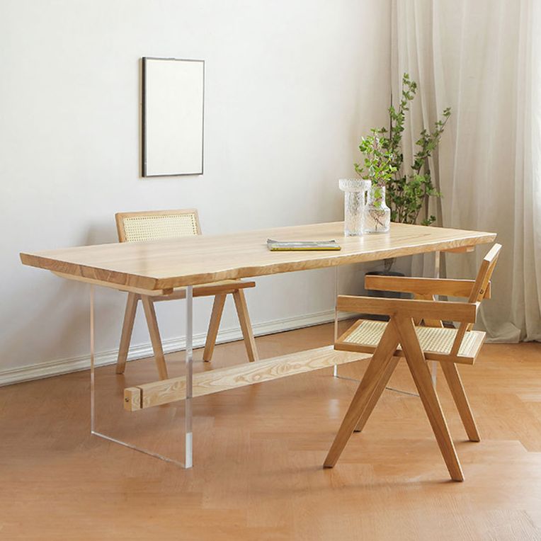 Ensemble de restauration en bois massif de finition naturelle 1/3/5 pièces Modern Dinette Set