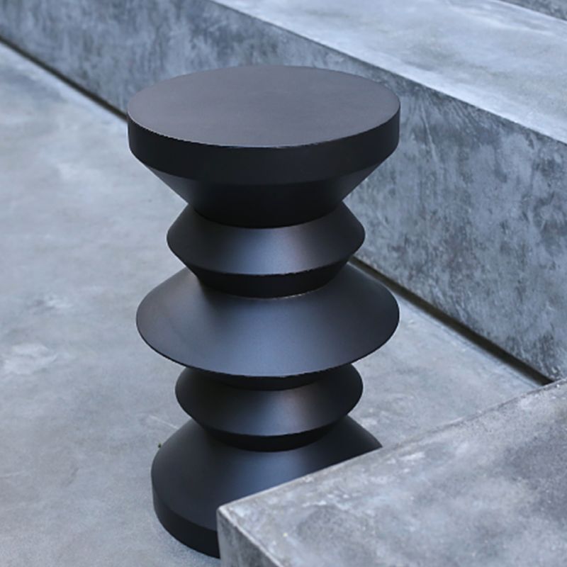 14" Wide Contemporary Corner Table Round Metal Black Side Table Clearhalo 'Coffee & Accent Tables' 'End & Side Tables' 'end_side_tables' 'furn' 'furn_end_side_tables' 'Furniture' 'Living Room Furniture' 1200x1200_832bdf5b-de30-49b5-93b6-274adb4c86f7